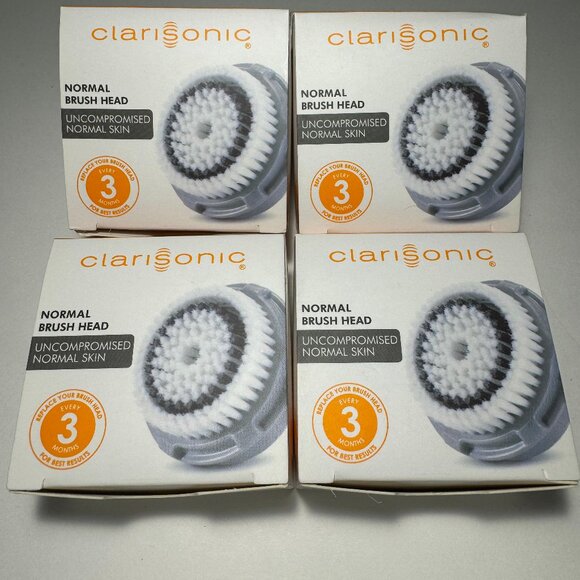 Clarisonic Normal Facial Cleansing Brush Head Replacement 4 PACK - Picture 1 of 4